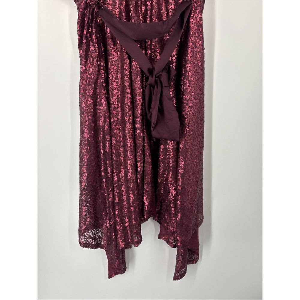 NWT Lane Bryant Burgundy Sequin Dress - Size 28 - Picture 9 of 10